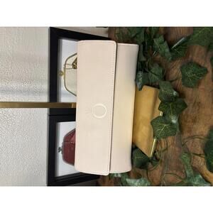 Pandora Cream & Black Leatherette Jewelry Holder – Travel Case w Velvet Interior